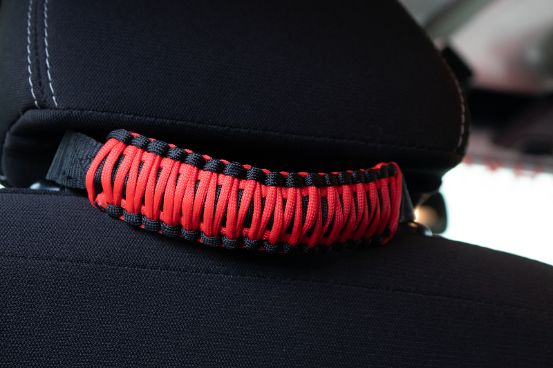 Fishbone Offroad Head Rest Paracord Grab Handles Red Fishbone Offroad
