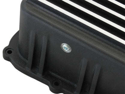 aFe Power Transmission Pan Black Machined 11-14 Ford 6R140 Trucks V8 6.7L (td) - eliteracefab.com