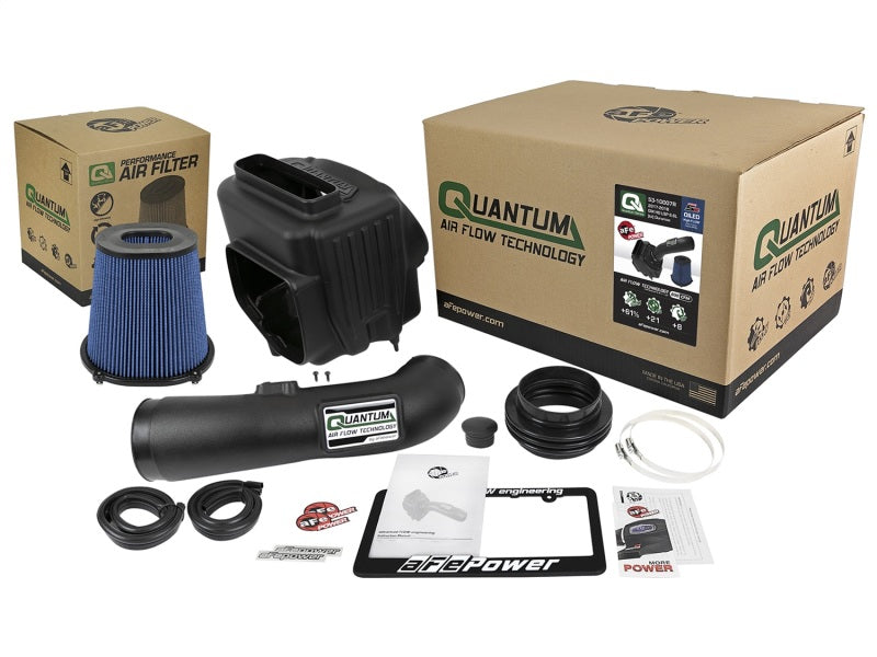 aFe Quantum Pro 5R Cold Air Intake System 17-18 GM/Chevy Duramax V6-6.6L L5P - Oiled - eliteracefab.com