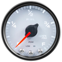 Load image into Gallery viewer, Autometer Spek-Pro Gauge Fuel Level 2 1/16in 0-270 Programmable Wht/Blk