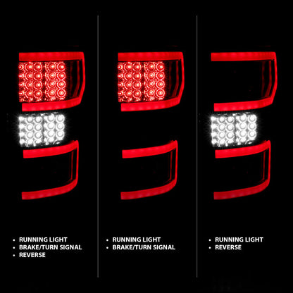 ANZO 18-19 Ford F-150 LED Taillights Chrome - eliteracefab.com