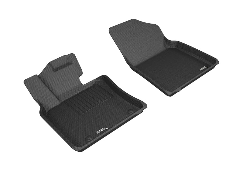 3D MAXpider 2018-2020 Toyota Camry Kagu 1st Row Floormat - Black - eliteracefab.com