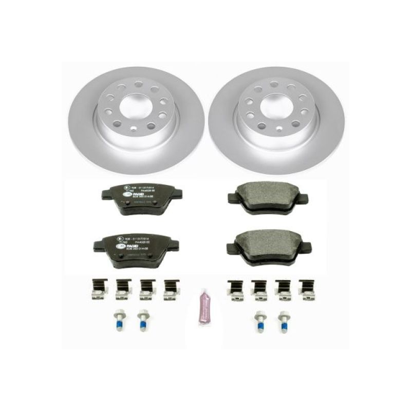 Power Stop 10-12 Audi A3 Rear Euro-Stop Brake Kit PowerStop