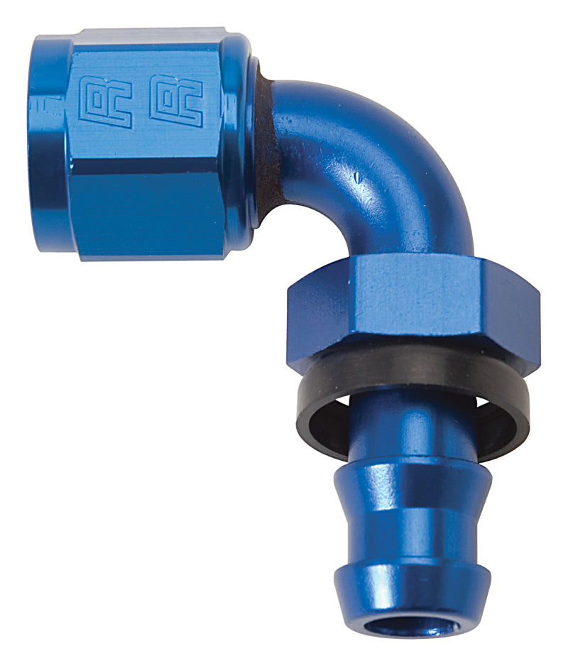 Russell Performance -10 AN Twist-Lok 90 Degree Hose End (Blue)