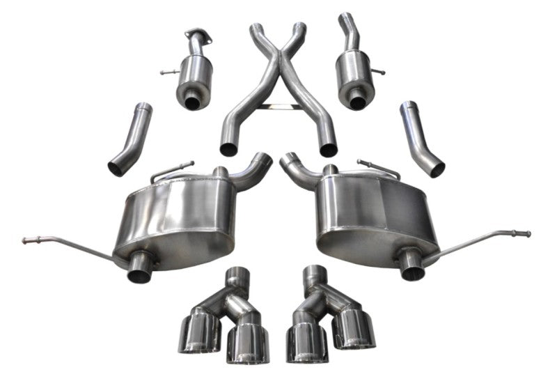 Corsa 11-20 Jeep Grand Cherokee 3.6L V6 Polished Sport Cat-Back Exhaust CORSA Performance