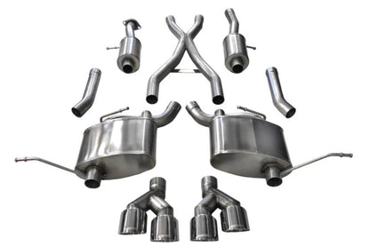Corsa 11-20 Jeep Grand Cherokee 3.6L V6 Polished Sport Cat-Back Exhaust CORSA Performance
