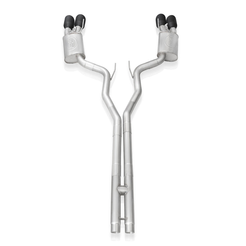 Stainless Works 2020 Ford GT500 Legend Catback H-Pipe Exhaust Factory Connect - Black Tips Stainless Works