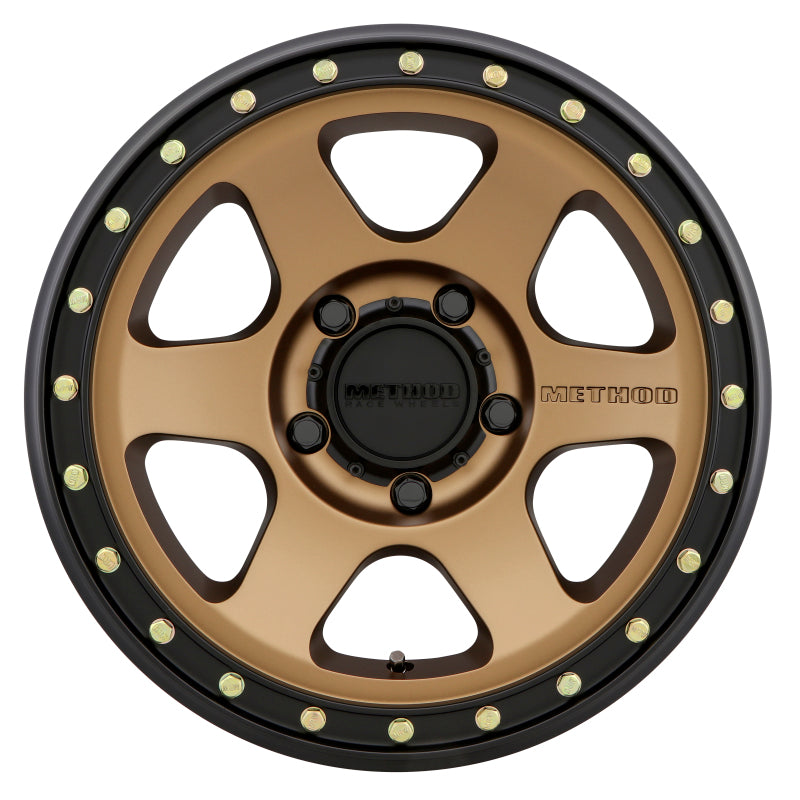 Method MR310 Con6 17x8.5 0mm Offset 5x5 71.5mm CB Method Bronze/Black Street Loc Wheel - eliteracefab.com