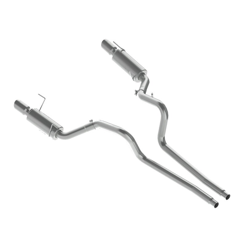 MBRP 05-09 Ford Shelby GT500 / GT Dual Split Rear Street Version 4in Tips T409 Exhaust System - eliteracefab.com