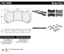 Load image into Gallery viewer, POSIQUIET 09-15 CADILLAC CTS-V / 12-15 CHEVY CAMARO ZL1 FRONT BRAKE BRAKE PADS, 104.14050 - eliteracefab.com