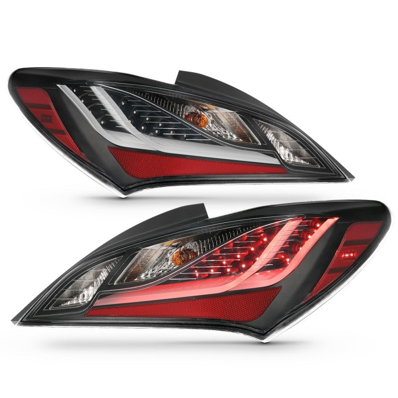 ANZO 10-13 Hyundai Genesis 2DR LED Taillights Smoke - eliteracefab.com