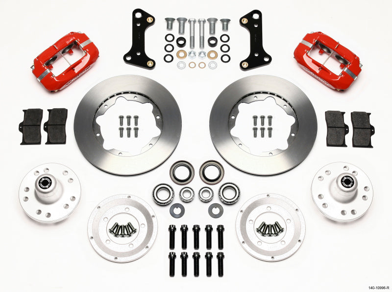 Wilwood Forged Dynalite Front Kit 11.00in Red 67-69 Camaro 64-72 Nova Chevelle Wilwood