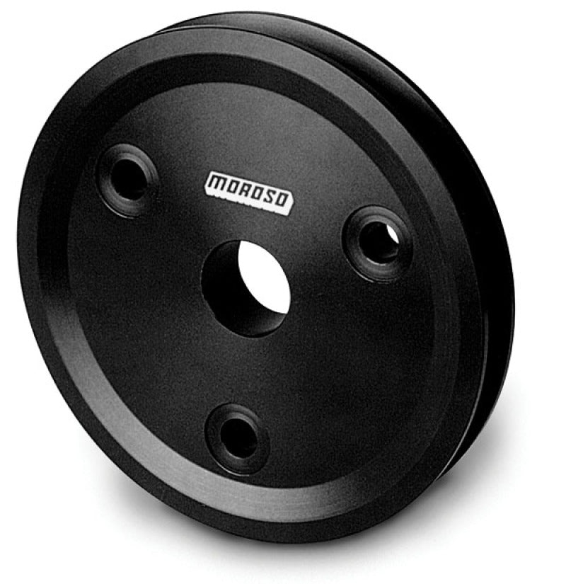 Moroso Chevrolet Small Block (w/Short Pump) Crankshaft Pulley - Single Groove - Billet Aluminum Moroso