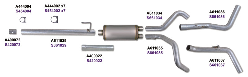 Diamond Eye KIT 3in CB DUAL GAS AL FORD 5.4L F150 04-08 Diamond Eye Performance