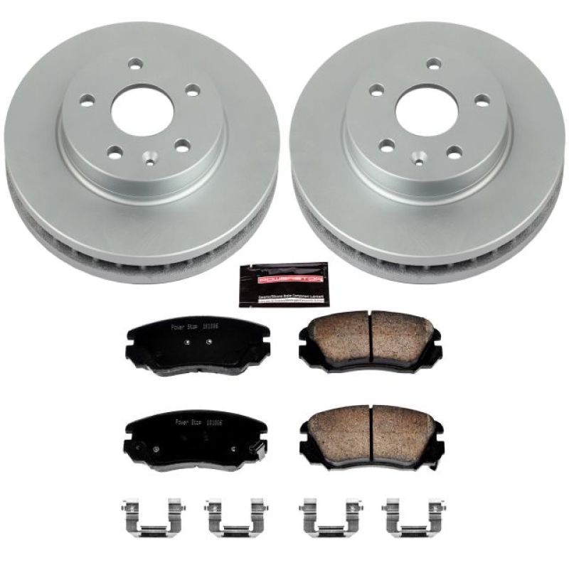 Power Stop 11-16 Buick LaCrosse Front Z17 Evolution Geomet Coated Brake Kit - eliteracefab.com