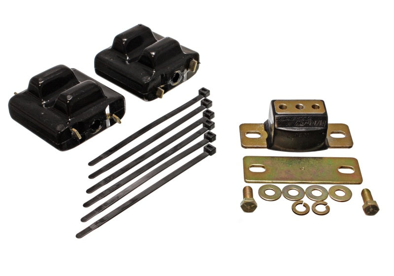 Energy Suspension 87-91 Suburban C10-C30 2WD Black Motor & Transmision Mounts-Zinc Finish - eliteracefab.com