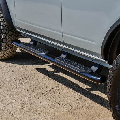 Westin 21-22 Ford Bronco (4-Door) PRO TRAXX 5 Oval Nerf Step Bars - Textured Black - eliteracefab.com