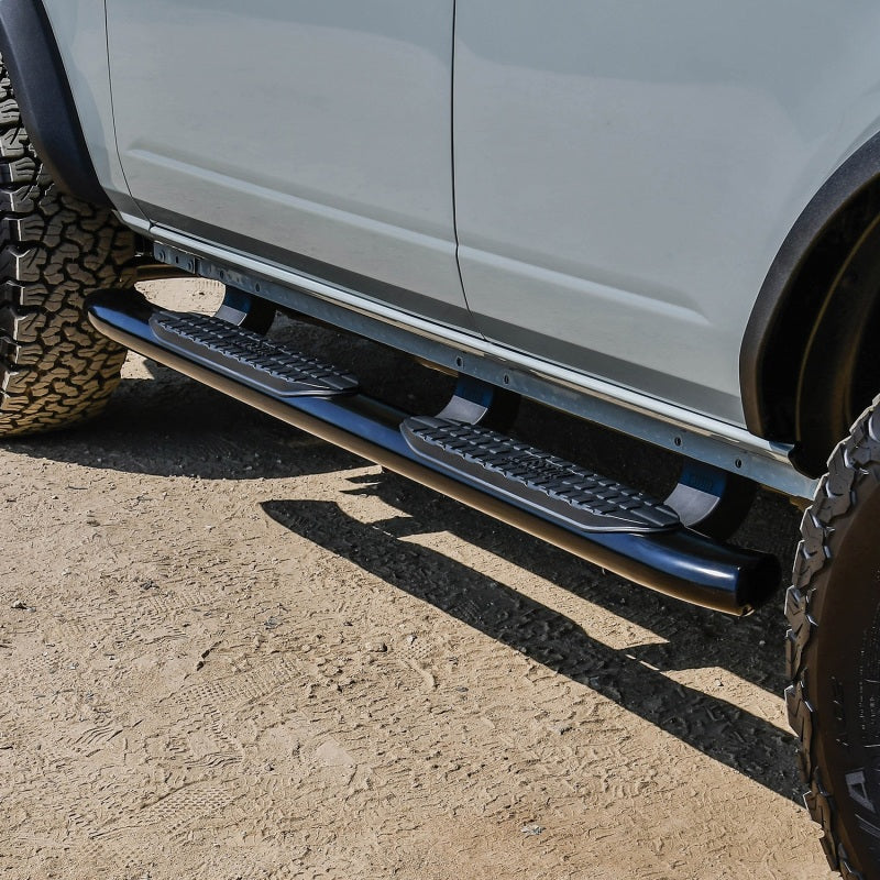 Westin 21-22 Ford Bronco (4-Door) PRO TRAXX 5 Oval Nerf Step Bars - Textured Black - eliteracefab.com