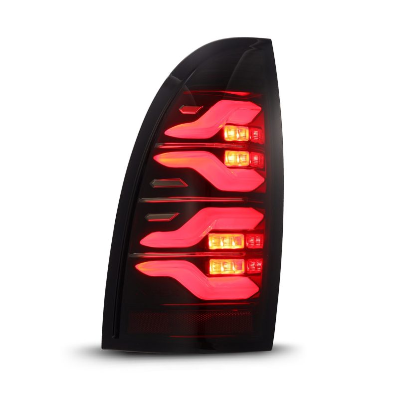 AlphaRex 05-15 Toyota Tacoma LUXX LED Taillights Blk/Red w/Activ Light/Seq Signal - eliteracefab.com