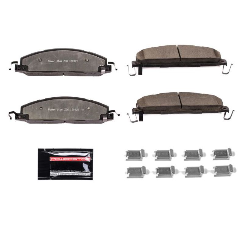 Power Stop 09-10 Dodge Ram 2500 Rear Z36 Truck & Tow Brake Pads w/Hardware - eliteracefab.com