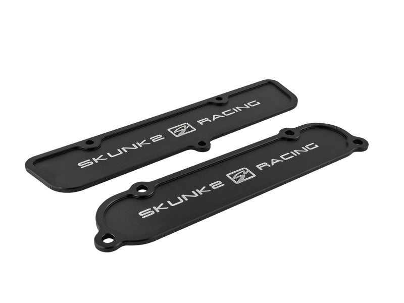 Skunk2 Black Anodized Billet 6061 Aluminum Intake & Exhaust Port Covers - K-Series Cylinder Heads - eliteracefab.com