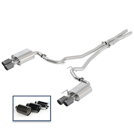 Ford Racing 2018+ Mustang GT 5.0L Cat-Back Extreme Exhaust System w/ Quad Carbon Fiber Tips Ford Racing