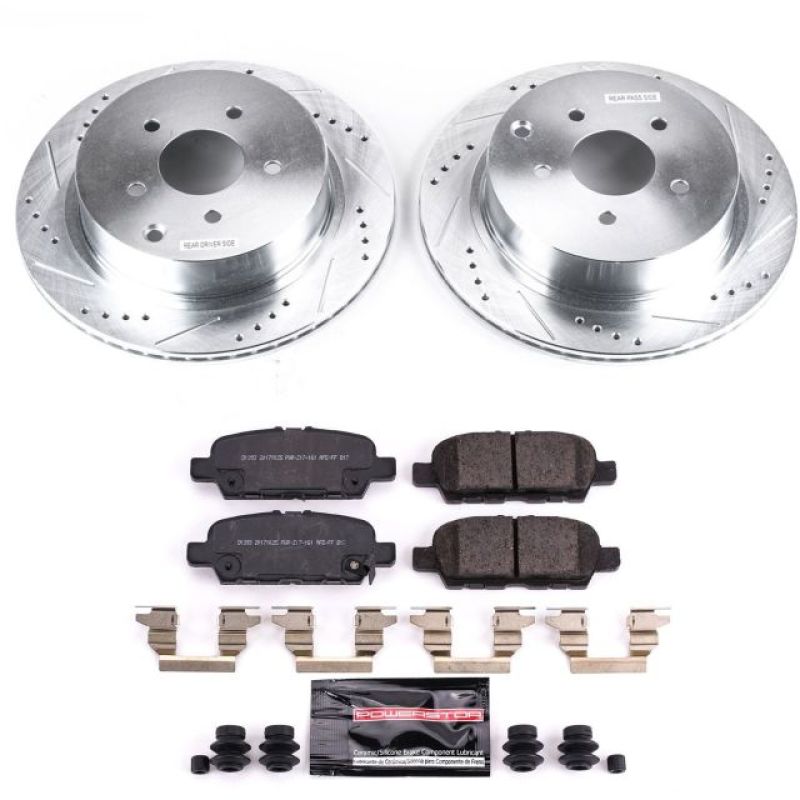 Power Stop 18-19 Infiniti Q50 Rear Z23 Evolution Sport Brake Kit - eliteracefab.com