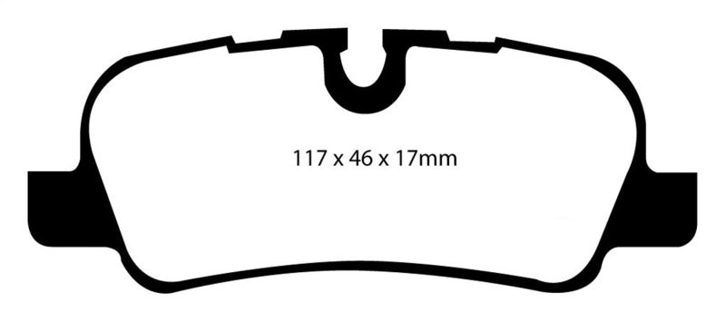 EBC 05-10 Land Rover LR3 4.4 Yellowstuff Rear Brake Pads - eliteracefab.com