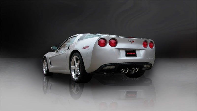 Corsa 09-13 Chevrolet Corvette C6 6.2L V8 Polished Sport Axle-Back Exhaust - eliteracefab.com