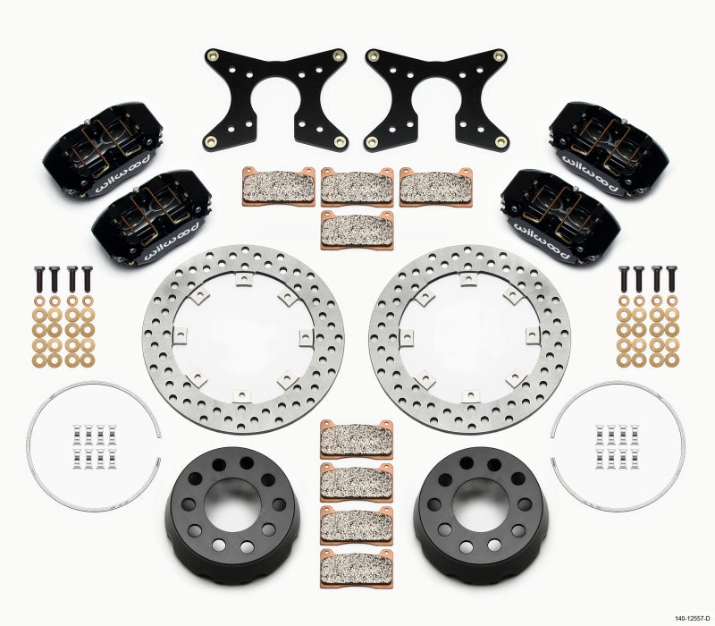 Wilwood Dynapro Lug Mount Dual Rear Dynamic Kit SA Drilled M-W/Lamb Ends .690in Studs Wilwood