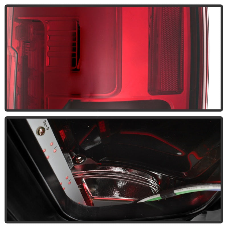 Spyder 17-18 Ford F-250 SD (w/Blind Spot Sensor) LED Tail Lights - Red Clr (ALT-YD-FS17BS-LED-RC) - eliteracefab.com