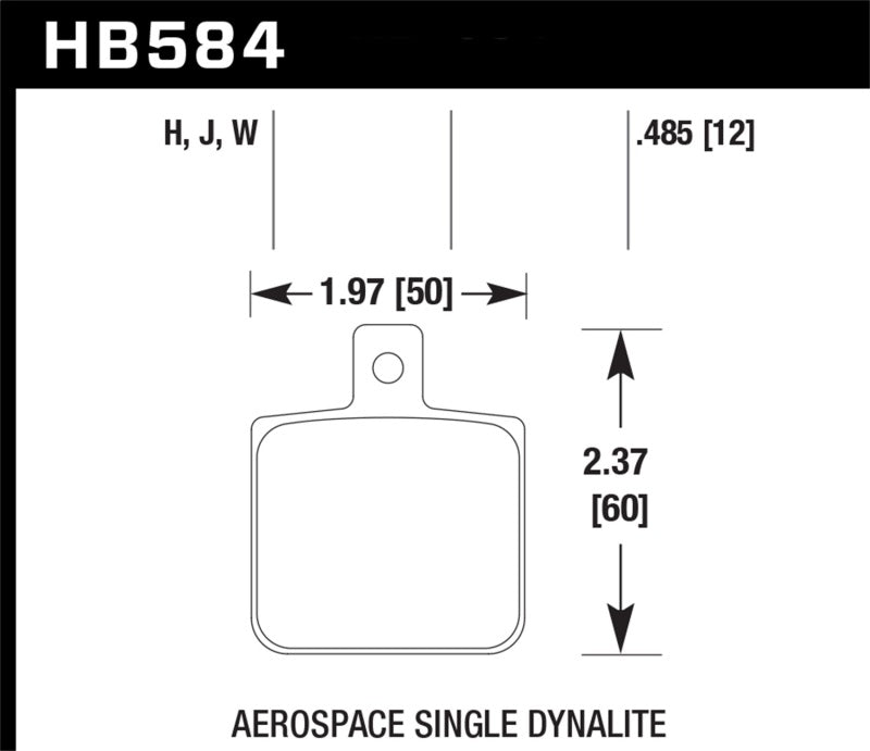 Hawk Performance HPS 5.0 Brake Pads - HB584B.485 Hawk Performance