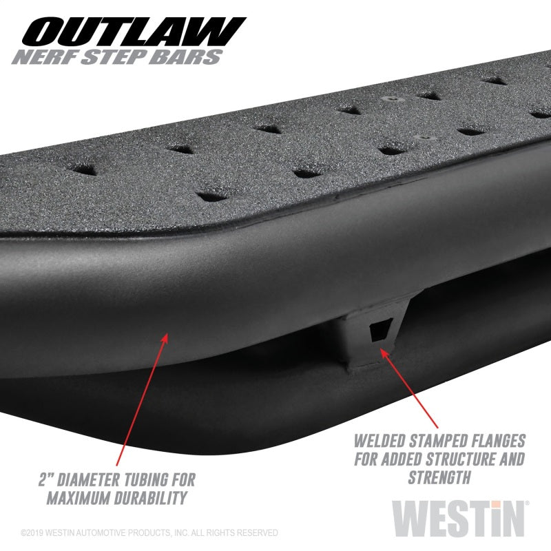 Westin 09-18 Dodge RAM 1500 Crew Cab Outlaw Nerf Step Bars - eliteracefab.com