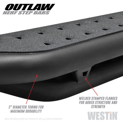 Westin 14-18 Chevrolet/GMC Silv/Seirra 1500 Double Cab Outlaw Nerf Step Bars