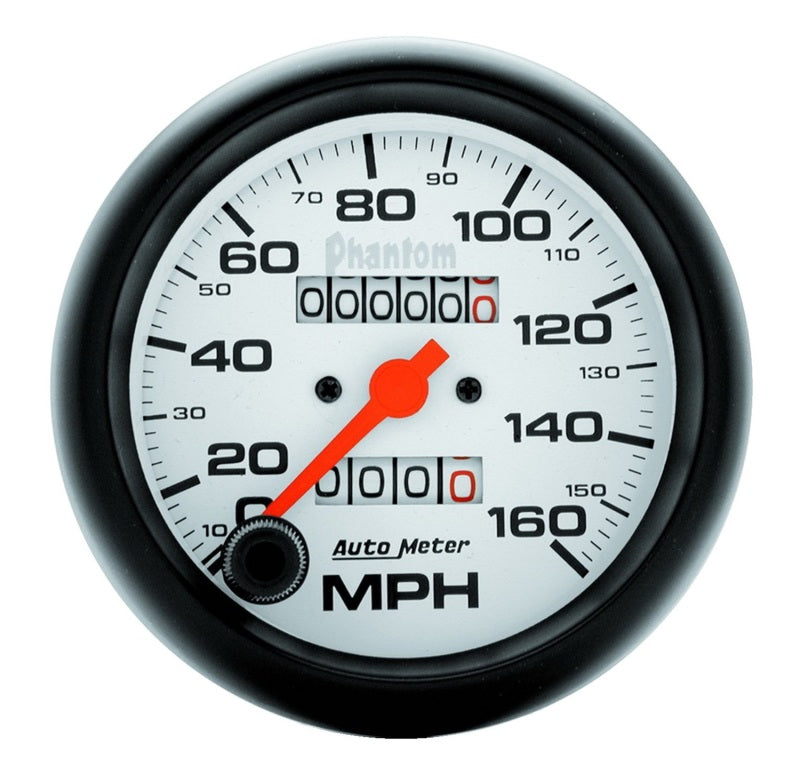 Autometer Phantom 3-3/8in 160MPH Speedometer Gauge - Mechanical Full Sweep 5893
