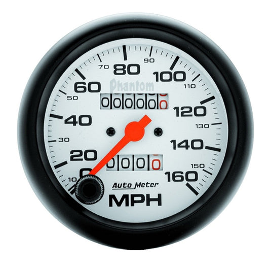 Autometer Phantom 3-3/8in 160MPH Speedometer Gauge - Mechanical Full Sweep 5893
