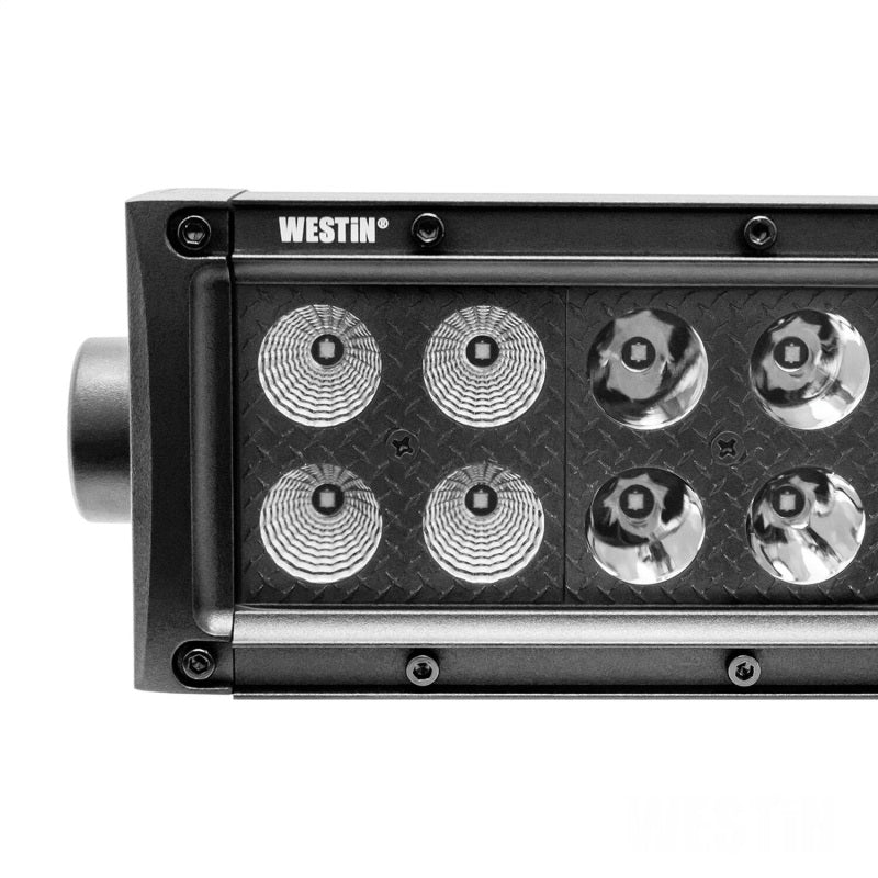 Westin B-FORCE LED Light Bar Double Row 10 inch Combo w/3W Cree - Black