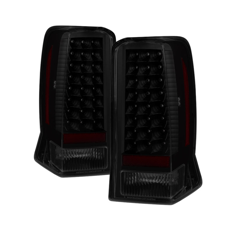 Xtune Cadillac Escalade 02-06 LED Tail Light Black Smoked ALT-JH-CE02-LED-BSM - eliteracefab.com