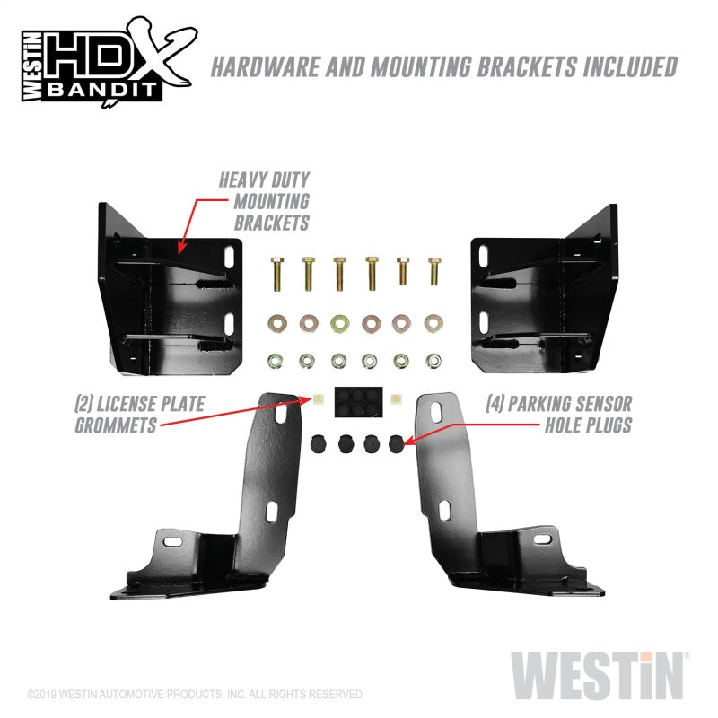 Westin/HDX Bandit 15-19 Chevrolet Silverado 2500/3500 Front Bumper - Black