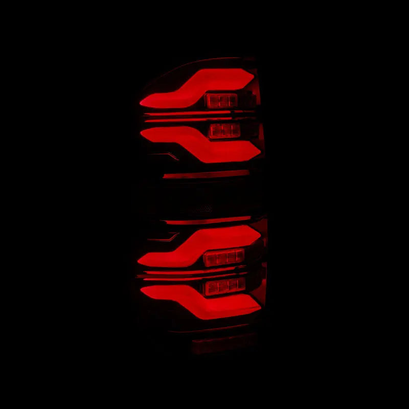 AlphaRex 14-21 Toyota Tundra LUXX LED Taillights Black/Red w/Activ Light/Seq Signal - eliteracefab.com