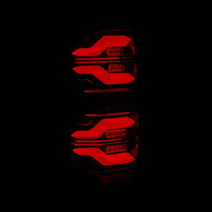 AlphaRex 14-21 Toyota Tundra LUXX LED Taillights Black/Red w/Activ Light/Seq Signal - eliteracefab.com