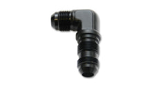 Load image into Gallery viewer, Vibrant -6AN Bulkhead Adapter 90 Degree Elbow Fitting - Anodized Black Only - eliteracefab.com