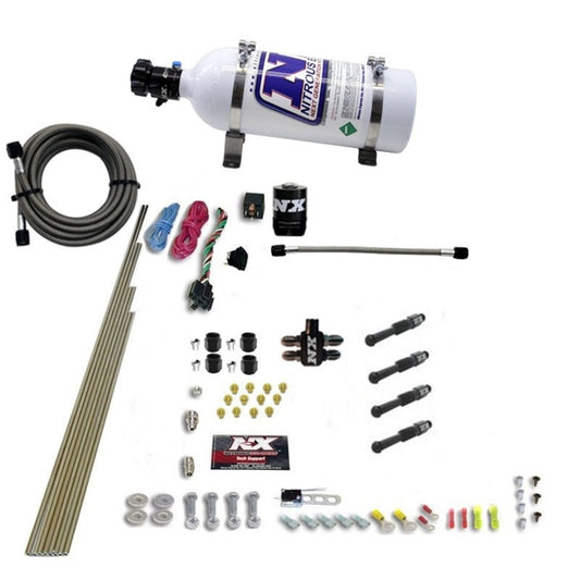 Nitrous Express Dry Direct Port Nitrous System. 4 Cylinder W/ 5 lb Bottle - 93046-05