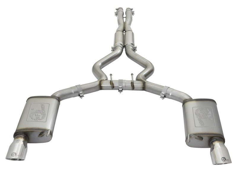 aFe 20-22 Audi RS6 Avant V8 4L(tt) MACH Force-Xp 3in to 2.5in 304 SS Cat-Back Exhaust w/Polished Tip aFe