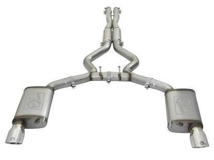 aFe 20-22 Audi RS6 Avant V8 4L(tt) MACH Force-Xp 3in to 2.5in 304 SS Cat-Back Exhaust w/Polished Tip aFe