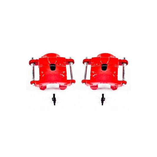 Power Stop 78-85 Avanti II Front Red Calipers w/o Brackets - Pair - eliteracefab.com
