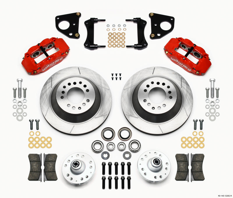 Wilwood Narrow Superlite 6R Front Hub & 1PC Rtr Kit 12.88in-Red 62-72 CDP B & E Body-Drum Wilwood