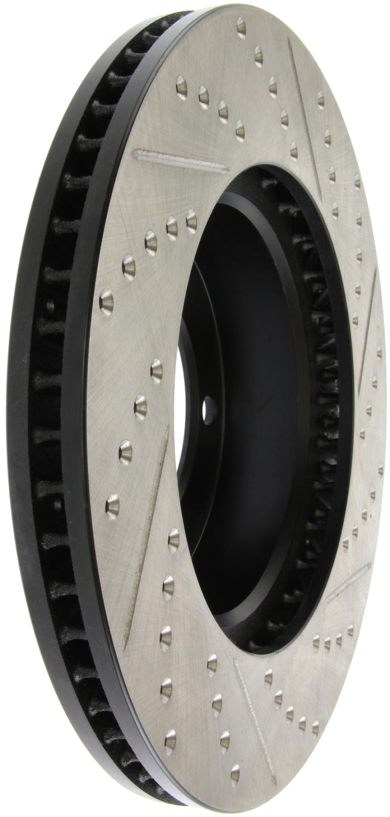 StopTech 00-06 Toyota Tundra / 01-07 Toyota Sequoia Front Right Slotted & Drilled Rotor Stoptech
