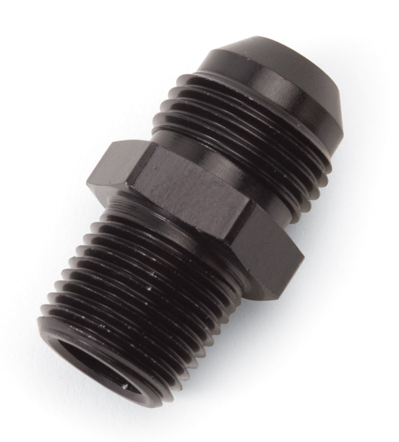 Russell Performance -6 AN to 1/8in NPT Straight Flare to Pipe (Black) - eliteracefab.com