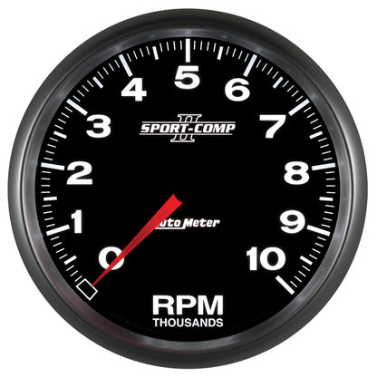 Autometer Sport-Comp II 5 inch 0-10000 RPM In Dash Tachometer 3698